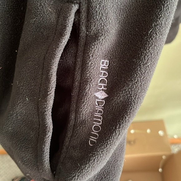 WOMENS LARGE FULL ZIP BLACK DIAMOND FLEECE JACKET - Picture 5 of 8